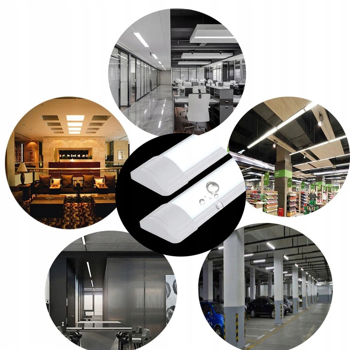 2x Lampa LED 120cm NATYNKOWA PANEL Oprawa 36W IP20 Baten