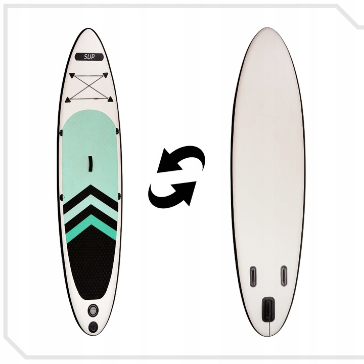 WYPORNA DESKA SUP POMPOWANA PADDLEBOARD WIOSŁO AKCESORIA ZESTAW 320cm 150kg