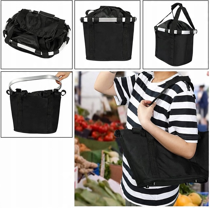 KOSZYK NA KIEROWNICĘ DO ROWERU ROWEROWY NIEPRZEMAKALNY TORBA 11L ZESTAW