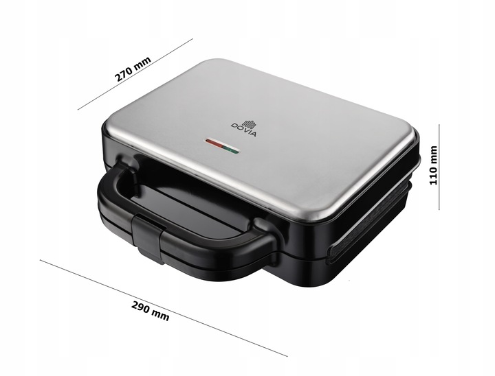 TOSTER OPIEKACZ DO KANAPEK TOSTÓW SANDWICH 1000W NIEPRZYWIERAJĄCA