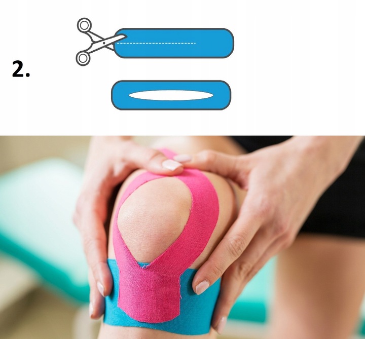 4x TAŚMA KINEZJOLOGICZNA TEJPY .:BANDAŻ GRATIS:. TAPE PLASTRY KINESIOTAPING