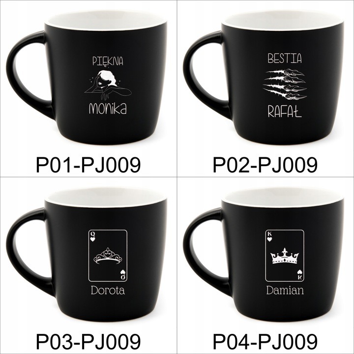 KUBEK CERAMICZNY Z GRAWEREM DO KAWY HERBATY 350 ML z imieniem prezent