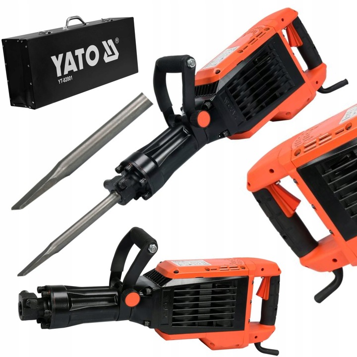 YATO MŁOT WYBURZENIOWY 65J CHŁODZONY OLEJEM YT-82001 HEX 1600W CEGŁA