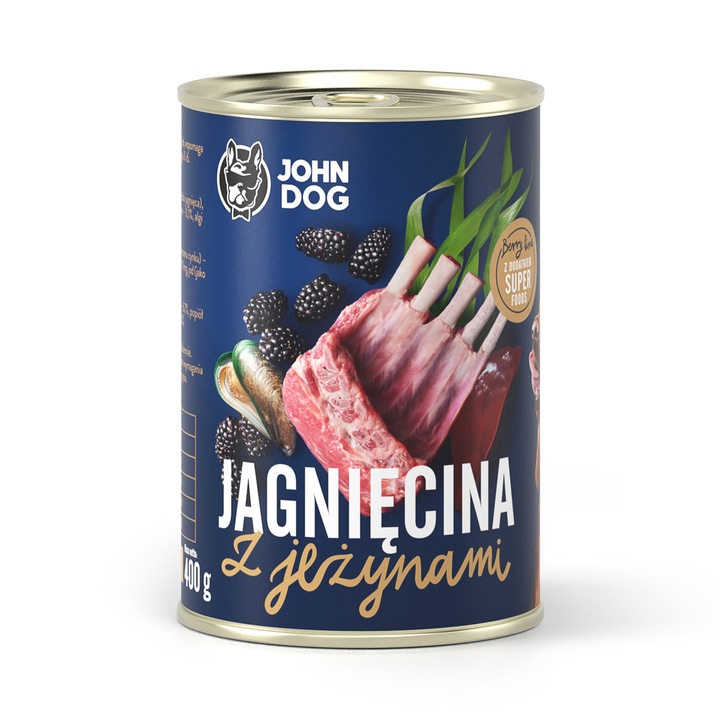 John Dog Berry Line Jagnięcina z jeżynami 6x400g