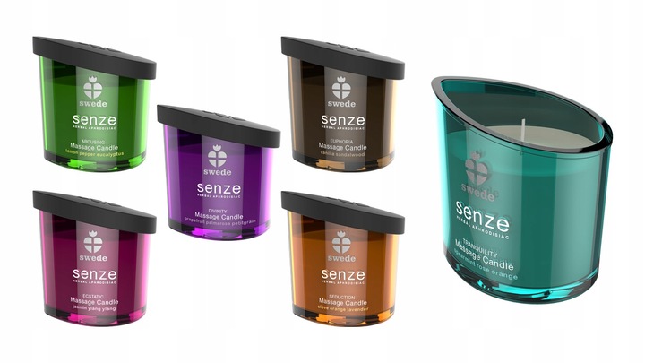 SWEDE Świeca Olejek do Masażu Erotycznego Afrodyzjak Trawa Cytrynowa 150 ml
