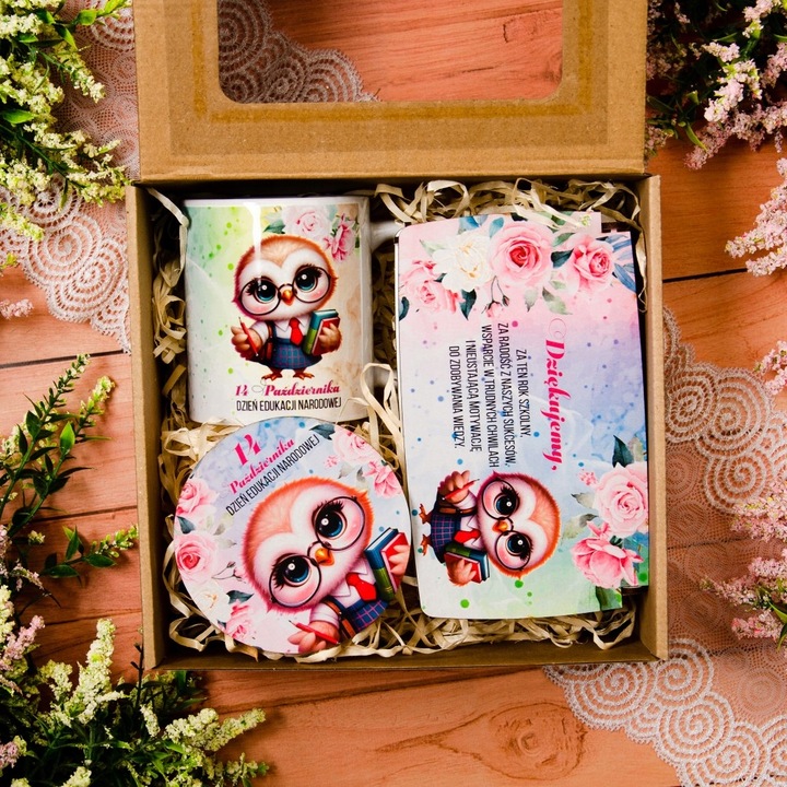 Prezent Na Dzień Nauczyciela Zestaw Prezentowy Kubek Pudełko Na
