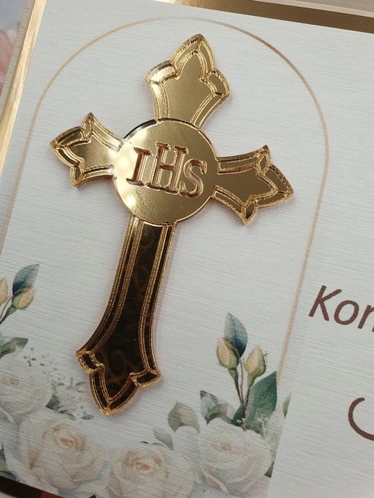 Pamiątka Komunii Świętej-PREZENT, pudełko. Różaniec i serduszko komplet