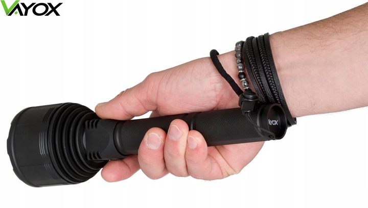 LATARKA LED TAKTYCZNA AKUMULATOROWA USB-C IPX7 XHP90 30W 3000lm PRO VAYOX