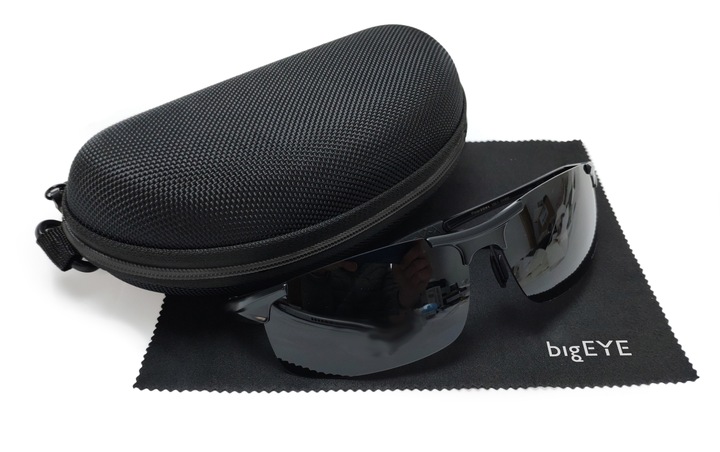 bigEYE - OKULARY POLARYZACYJNE MĘSKIE KIEROWCÓW ALUMINIUM Premium -
