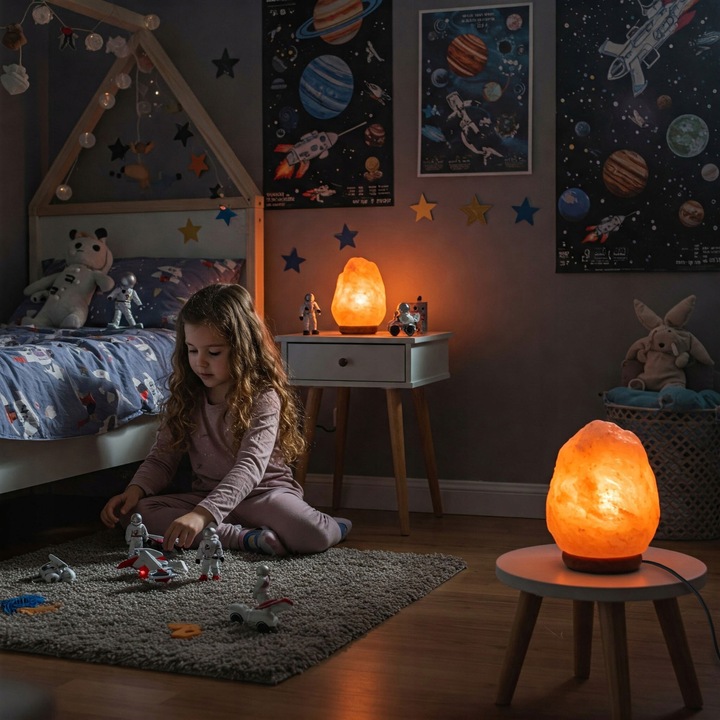 LAMPA SOLNA sól Himalajska 3-5 KG JONIZATOR Lampka Naturalna bryła z