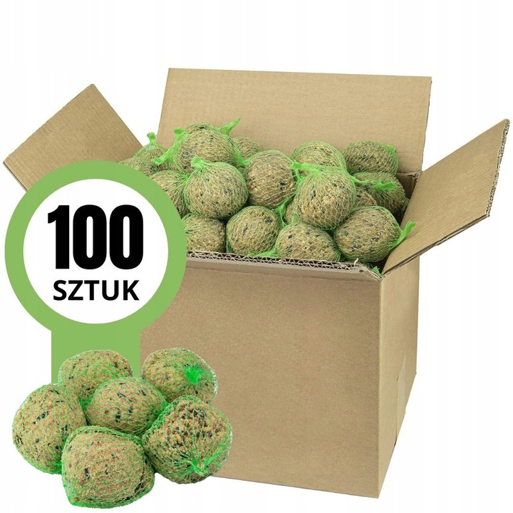 Kule tłuszczowe karma dla dzikich ptaków 100szt