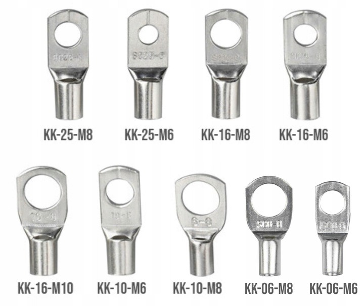 ZACISKARKA PRASKA DO KABLI TULEJEK + 70 KOŃCÓWEK