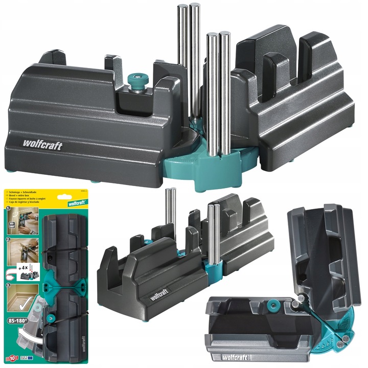 WOLFCRAFT Regulowana skrzynka uciosowa do listew przypodłogowych 100mm