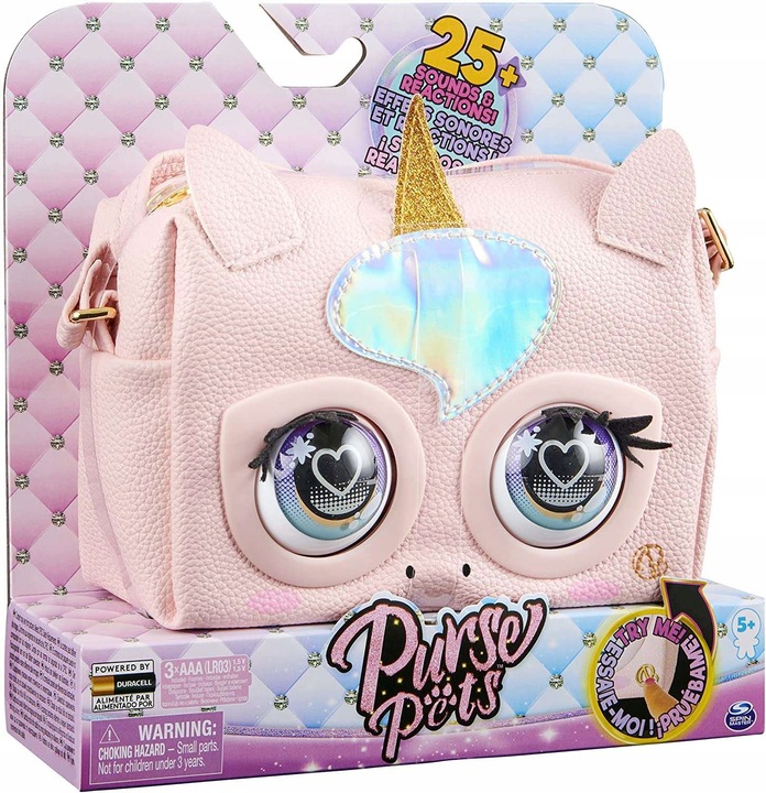 PURSE PETS GLAMICORN TOREBKA INTERAKTYWNA Z OCZAMI