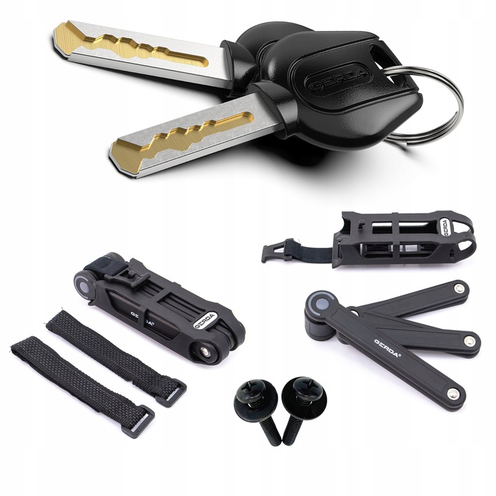 Zabezpieczenie rowerowe zapięcie składane Gerda Fold 840V