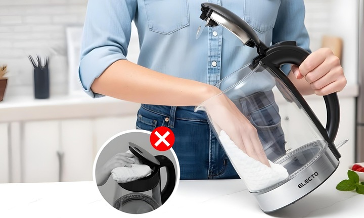 CZAJNIK ELEKTRYCZNY SZKLANY 1,7L MOCNY Z PODŚWIETLENIEM LED 1800W ZE