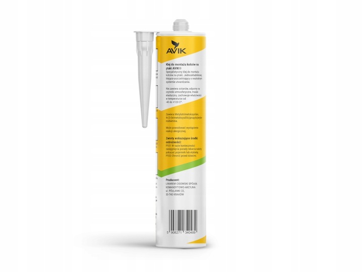 PROFESJONALNY BEZBARWNY KLEJ DO MONTAŻU KOLCÓW NA PTAKI GOŁĘBIE AVIK 310ML