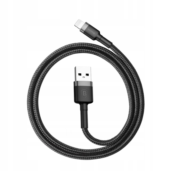 BASEUS KABEL USB LIGHTNING DO IPHONE 2.4A MOCNY W OPLOCIE 0,5M