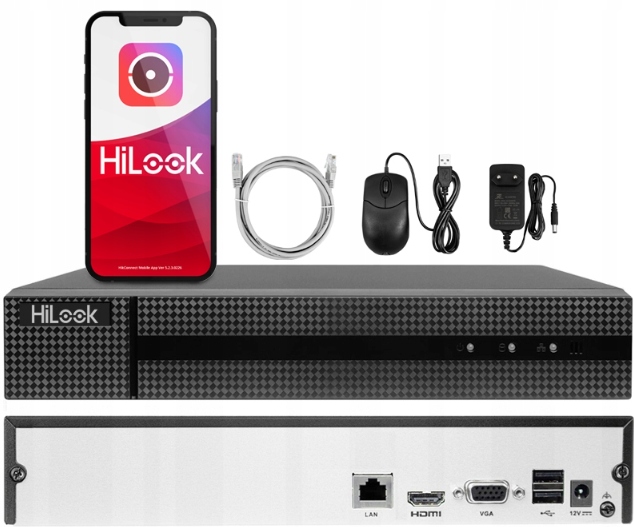 ZESTAW DO MONITORINGU DOMU 4 KAMERY 4MPX ZEWNĘTRZNE PoE IP HILOOK HIKVISION