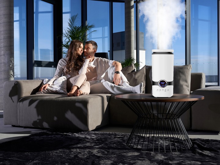 Nawilżacz powietrza AUTOMATYCZNY + AROMATERAPIA 3w1 + 3 OLEJKI FILTR PILOT