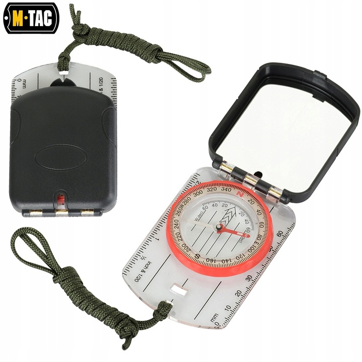 Kompas mapowy kartograficzny z lusterkiem M-Tac Small