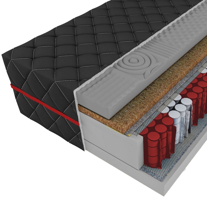 Materac pocket 160x200 PRESTIGE KOKOS exclusive MASUJĄCY 24cm H3/H4