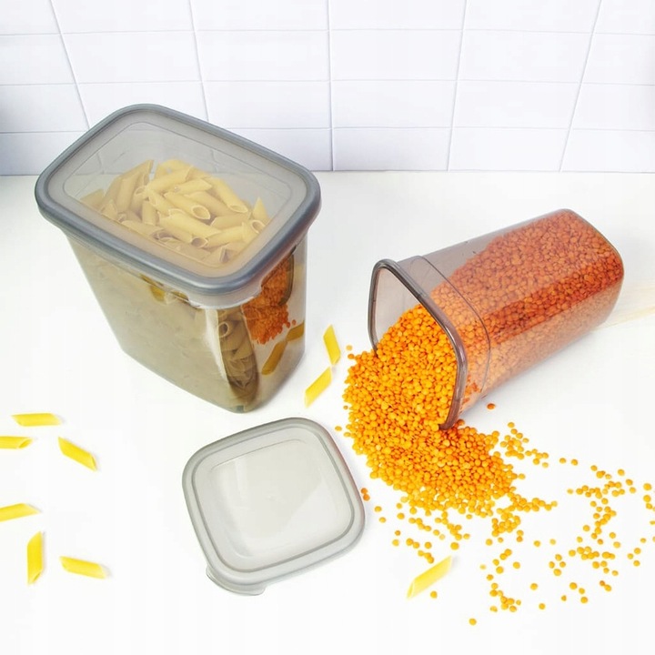 12x Pojemniki KUCHENNE produkty sypkie żywność kawę cukier sól makaron