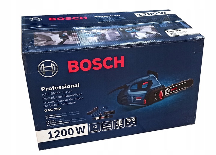 Piła do betonu komórkowego BOSCH GAC 250 25 cm Silka pustak cegła