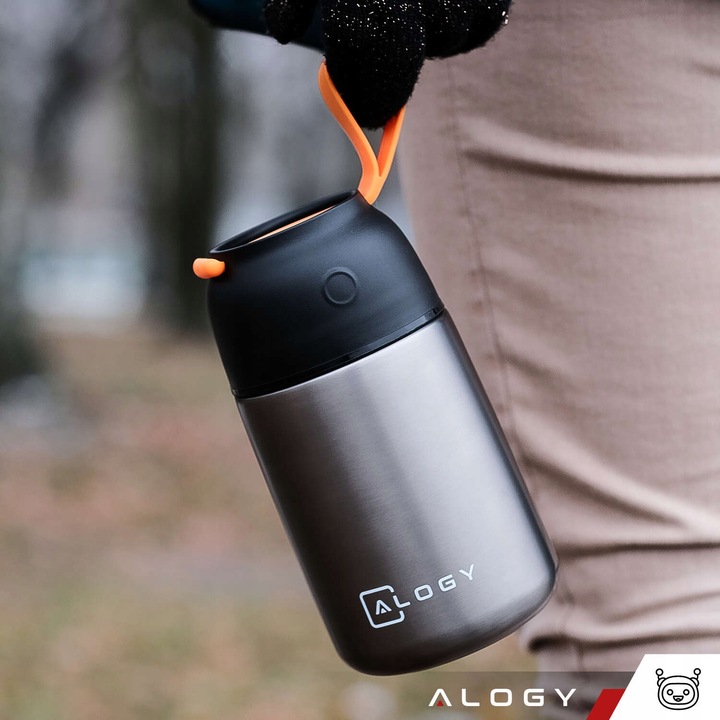 TERMOS OBIADOWY NA ŻYWNOŚĆ JEDZENIE ZUPĘ DLA DZIECI 700ml STALOWY - PREMIUM