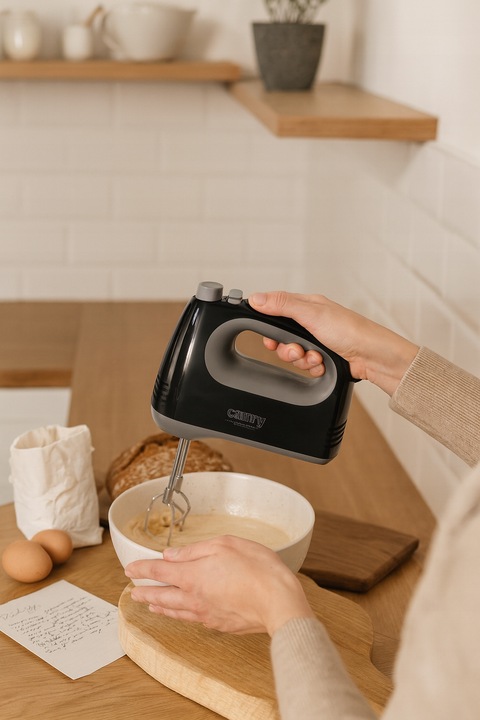 Mikser ręczny robot kuchenny 750W turbo 5 prędkości czarny