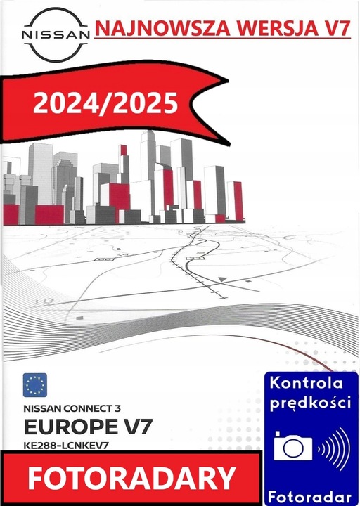 MAPA NISSAN CONNECT 3 LCN3 KARTA V7 QASHQAI JUKE MICRA NOTE 2024/2025