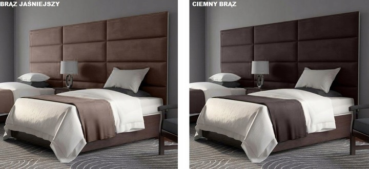 70X30 PANELE ŚCIENNE TAPICEROWANE WEZGŁOWIE WELUROWE 3D KING VELVET