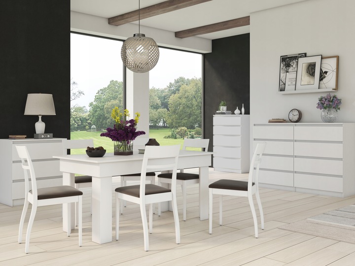 KOMODA SZAFKA 3 SZUFLADY MALWA M3 BIAŁA