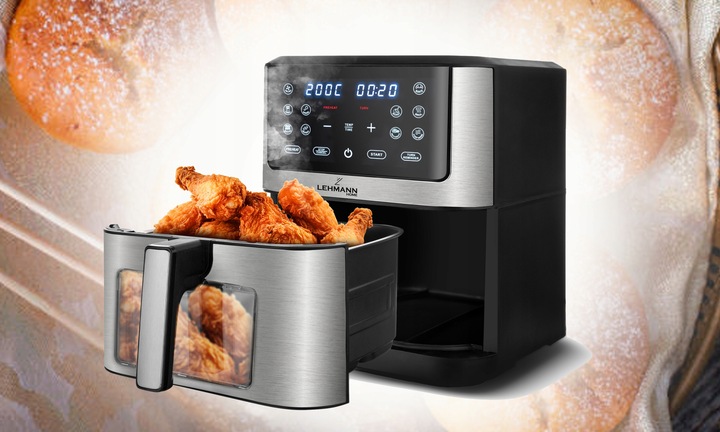 FRYTKOWNICA BEZTŁUSZCZOWA AIRFRYER 8L NIEPRZYWIERAJĄCA 12 PROGRAMÓW