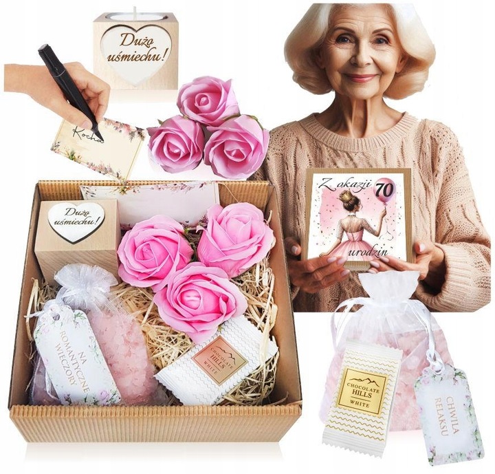 PREZENT na 40 urodziny 50 urodziny dla kobiety 20 30 60 18 KOSZ