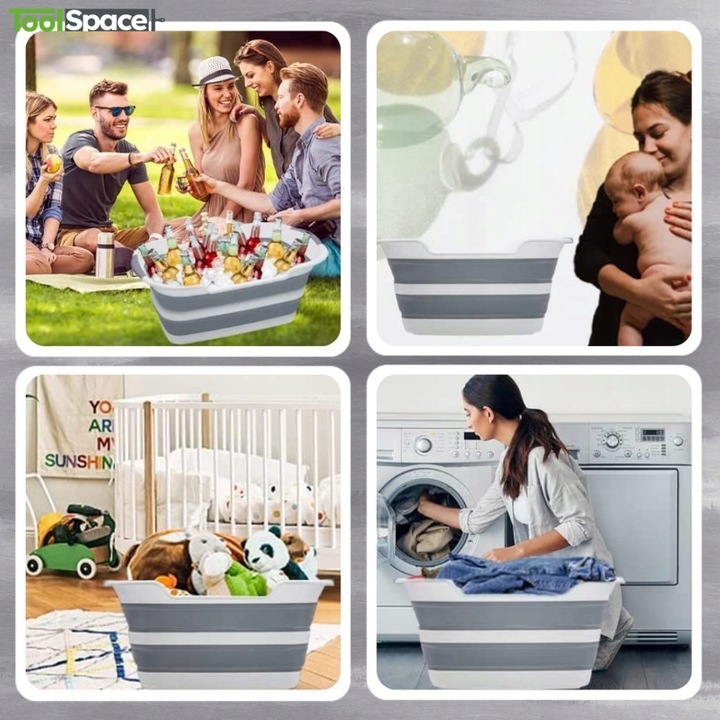 Miska składana miednica wanienka silikonowa duża turystyczna Z