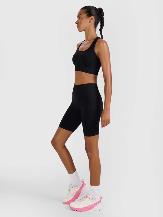 Legginsy Krótkie 4F Kolarki Damskie Leginsy Wysoki Stan Kryjące