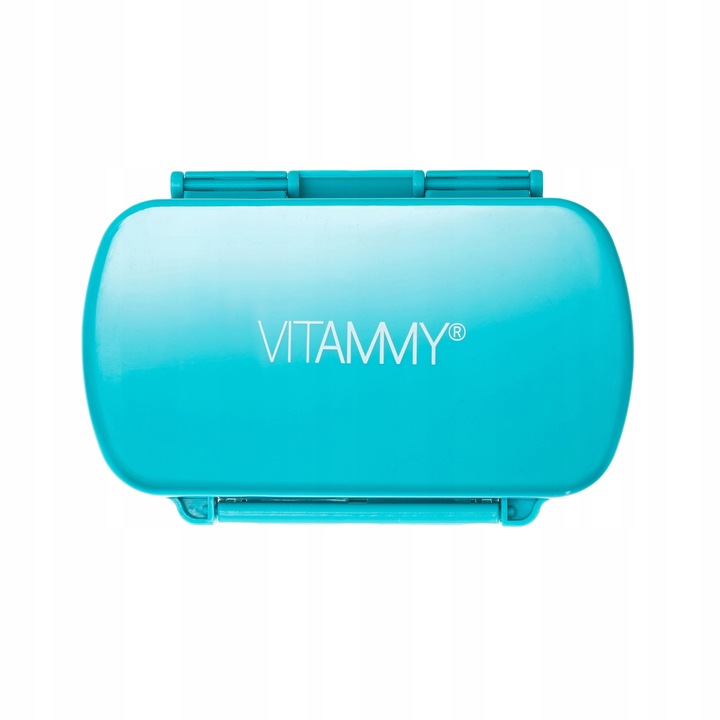 POJEMNIK ORGANIZER KASETKA PUDEŁKO NA LEKI PODRÓŻNY VITAMMY PILLA MULTI 8