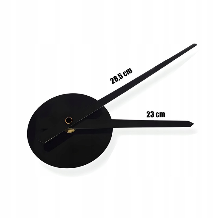 ZEGAR ŚCIENNY 3D NOWOCZESNY PRZYKLEJANY NA ŚCIANĘ CZARNY XXL 130 CM