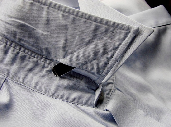 ZE SREBRA FISZBINY USZTYWNIACZE KOŁNIERZYKA WAWA