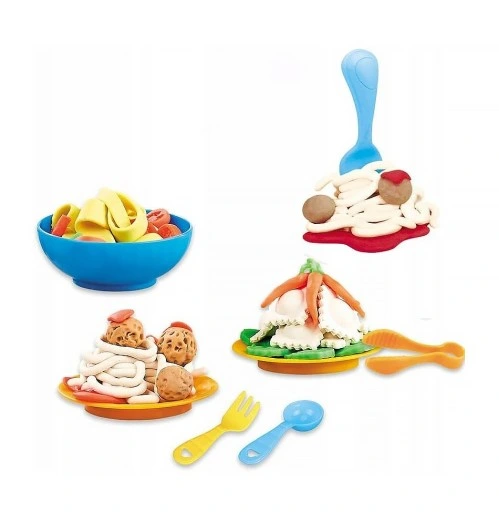 CIASTOLINA DUŻY ZESTAW Z MASZYNKĄ DO MAKARONU