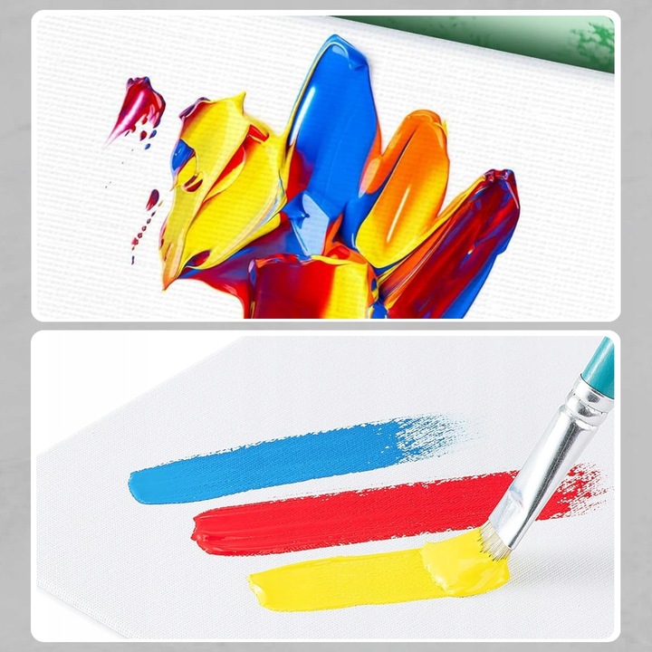 PŁÓTNO MALARSKIE DO MALOWANIA PODOBRAZIE BAWEŁNIANE 10szt 30x40 cm zestaw