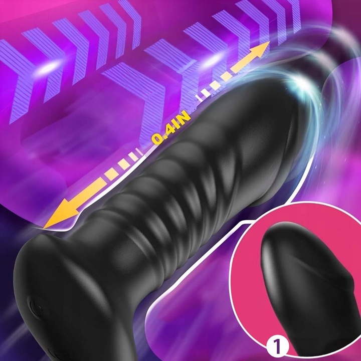 Ulepszony teleskopowy masażer prostaty13 funkcjami