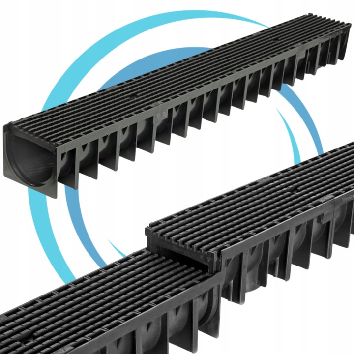 Odwodnienie liniowe korytko A15 100 cm ForU70 odpływ tworzywo AXHELL