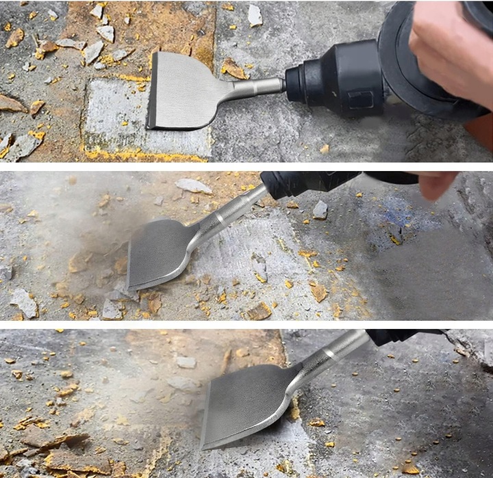 DŁUTO SDS PLUS SZEROKIE ODGIĘTE PODGIĘTE DO BETONU PŁYTEK SDS+