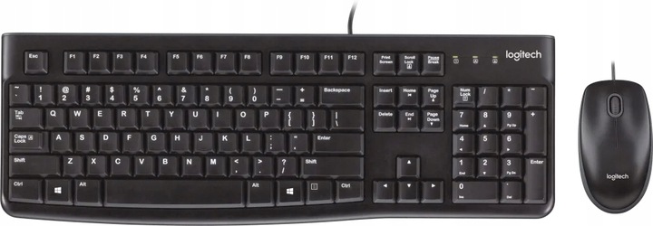 ZESTAW CICHA MEMBRANOWA KLAWIATURA I MYSZ PRZEWODOWA LOGITECH MK120