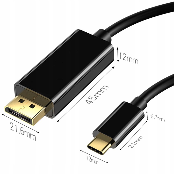 KABEL USB-C 3.1 TYP C DO HDMI 4K ADAPTER 200CM