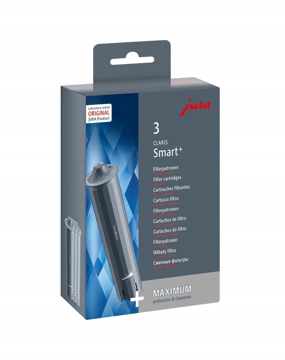 Filtr wody do ekspresu JURA CLARIS Smart+ 24233 3szt. JURA CLARIS E8