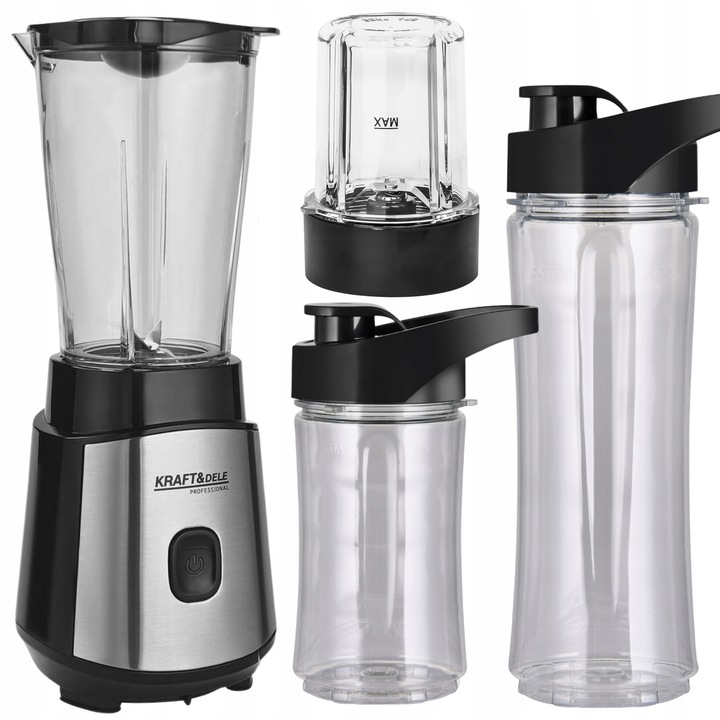 BLENDER KIELICHOWY MIKSER DO SMOOTHIE KOKTAJLI KRUSZY LÓD 2 BIDONY