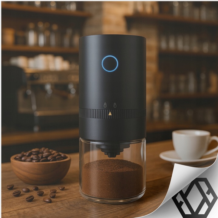 MINI ELEKTRYCZNY MŁYNEK DO MIELENIA KAWY PRZYPRAW PRZENOŚNY WYDAJNY